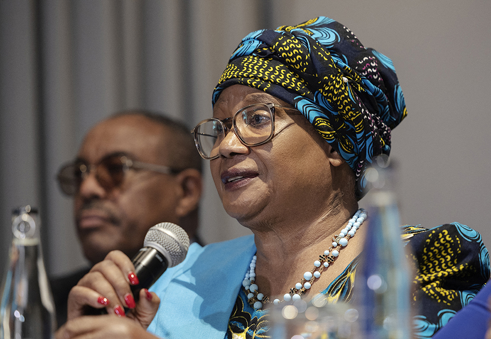 Former President of Malawi Joyce Banda. (Photo by GIANLUIGI GUERCIA / AFP)
