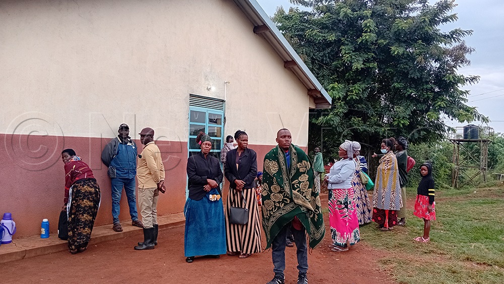 Traumatized parents at Kamuli General Hospital following the incident. (Photo by Tom Gwebayanga)