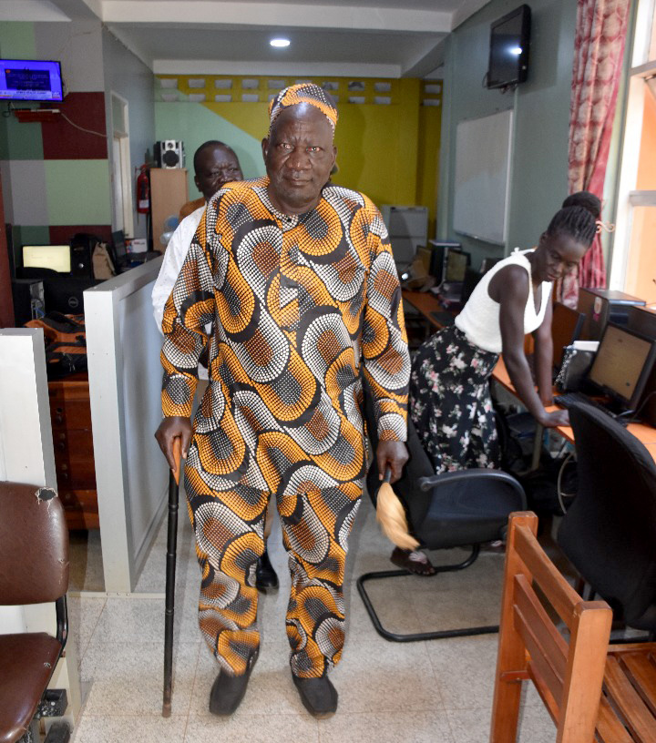 Rwot Martin Otinga Atuka Otto Yai II, is leading the delegation of sixteen noble elders from the clanships that make up the chiefdom to Kenya to pay homage to the late Kenyan opposition veteran, Raila Amolo Odinga. (Photo by Dennis Ojwee)