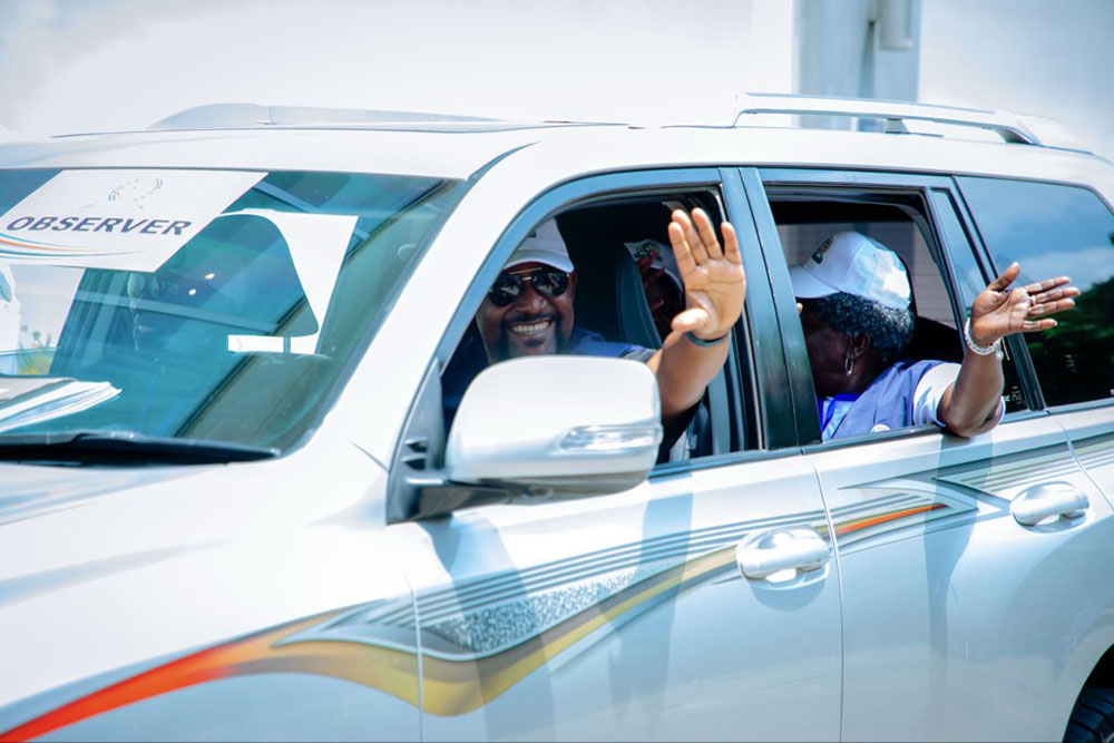 Some of the observers aboard EAC vehicles deployed to various regions across the United Republic of Tanzania. (Credit: EAC)