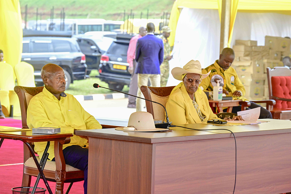 President Yoweri Kaguta Museveni and First Lady and Minister of Education and Sports, Janet Kataha Museveni.