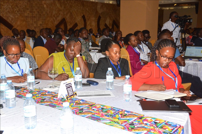 A cross-section of participants during Friday's conference. (Photo credit: Francis Emorut)