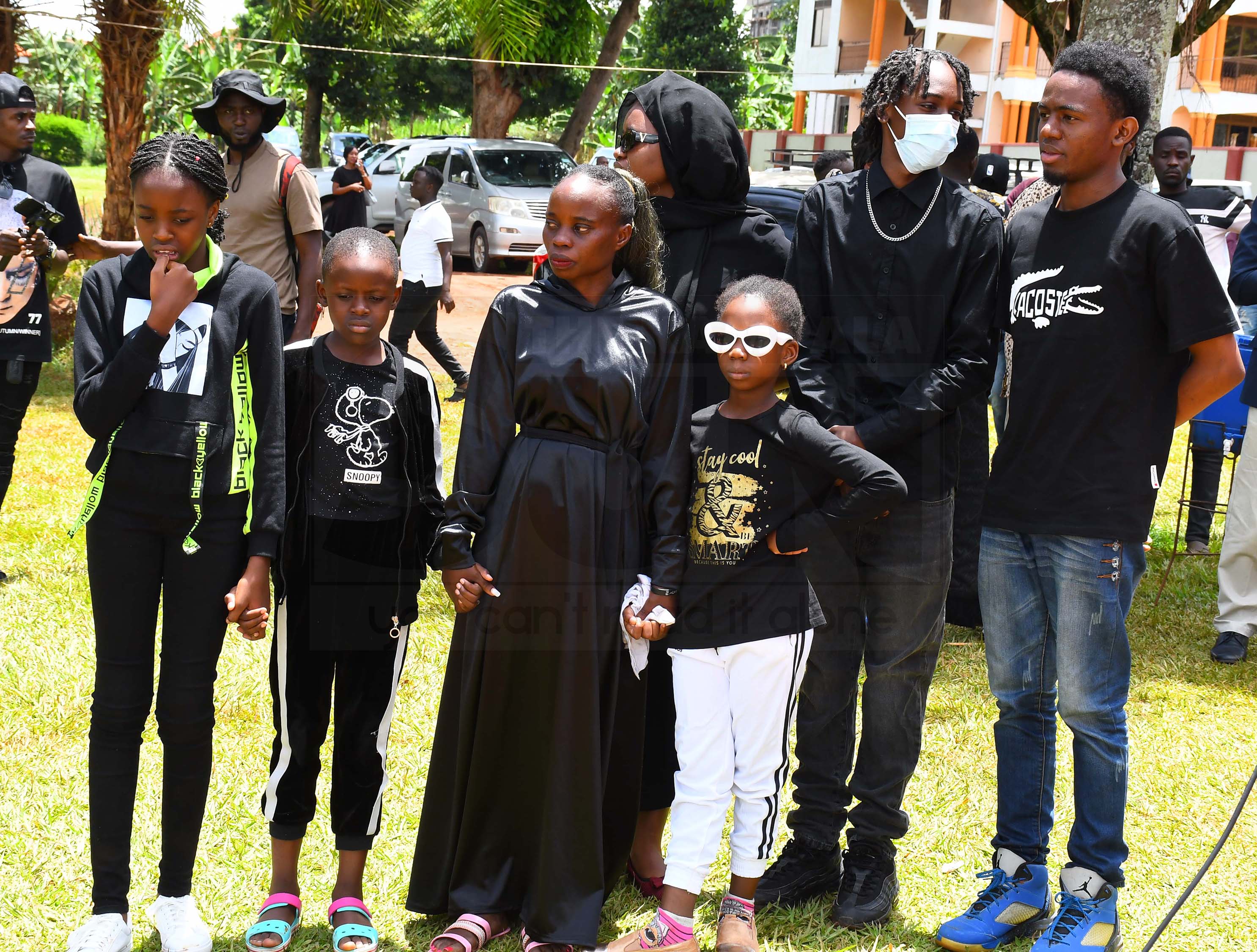 The late Humphrey Mayanja's children at St. Joseph Catholic Parish, Lweza. Photo by Ignatius Kamya