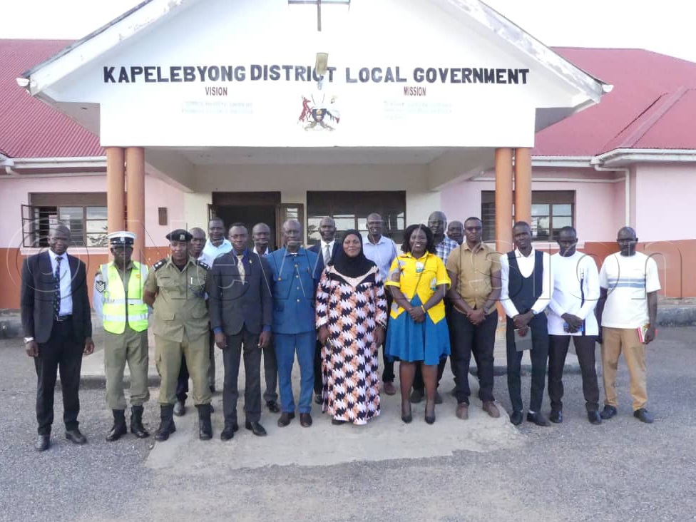 Hajat Malole Zaminah, Secretary Presidential awards in the office of the President centre sensitized and popularized national honours and awards to leaders in Kapelebyong last week. (Credit: Delux Emmy Alomu)