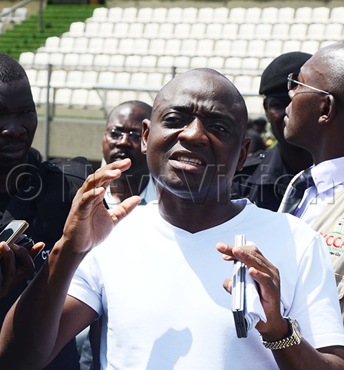 Tycoon Hamis Kiggundu outlining his development plans after president Yoweri Museveni okayed his proposals for the channel. (File/New Vision/Isaac Nuwagaba)