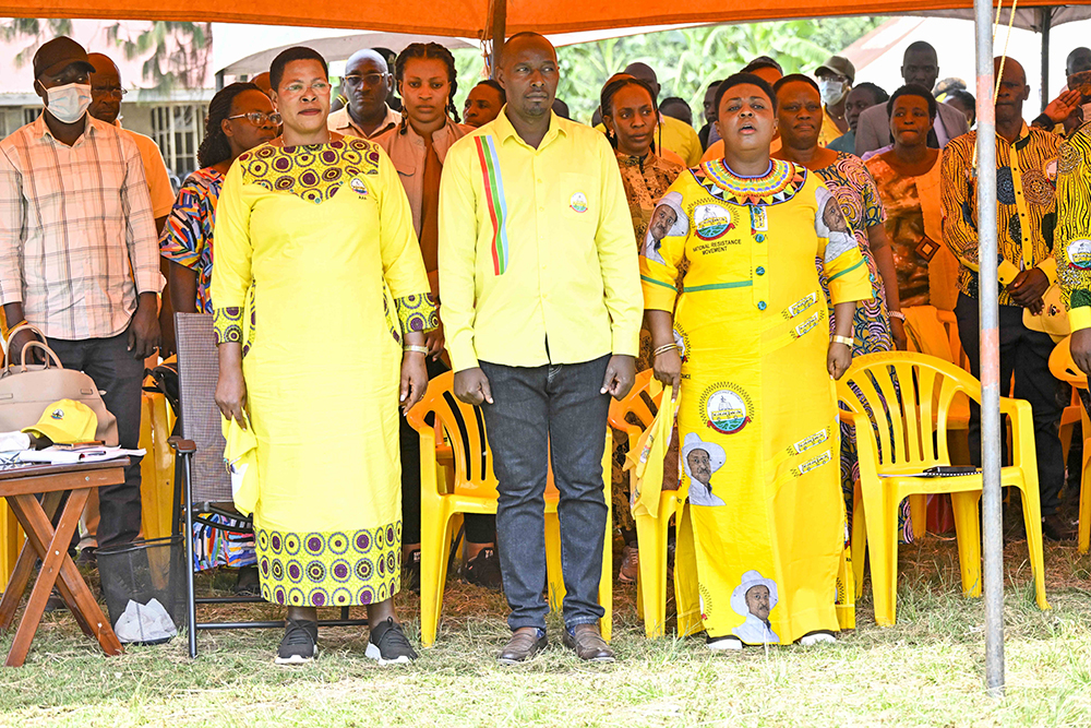 Speaker of Parliament, Rt. Hon. Anitah Among was present for the campaign rally. (PPU)