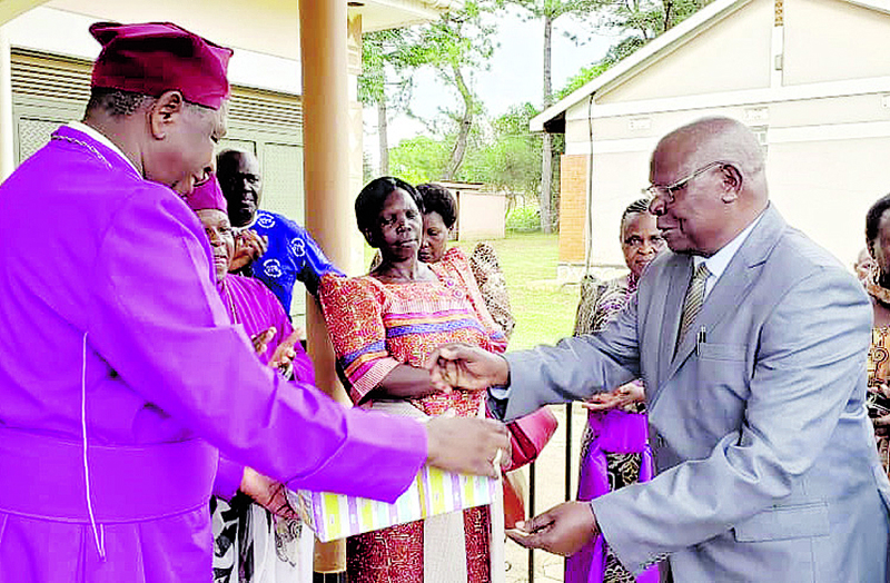 Wafula family hosted Archbishop Ntagali for lunch during his tour to Bukedi Diocese in Masaafu