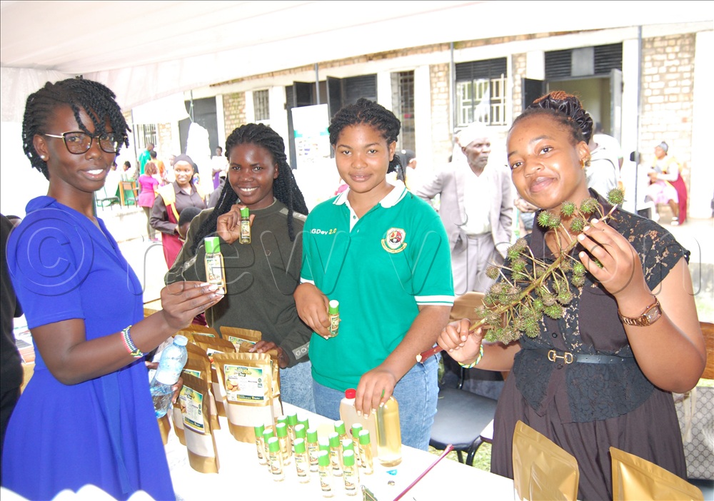 UMU agriculture students at their stall.