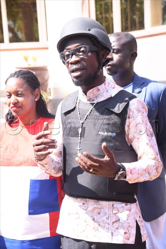 National Unity Platform (NUP) presidential candidate Robert Kyagulanyi. 