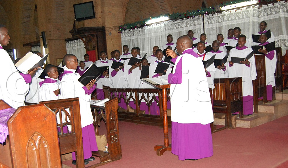 A spectacle of Namirembe Cathedral Choir during their Christmas Carol Service at the cathedral on Sunday, December 7. (Photo by Mathias Mazinga)