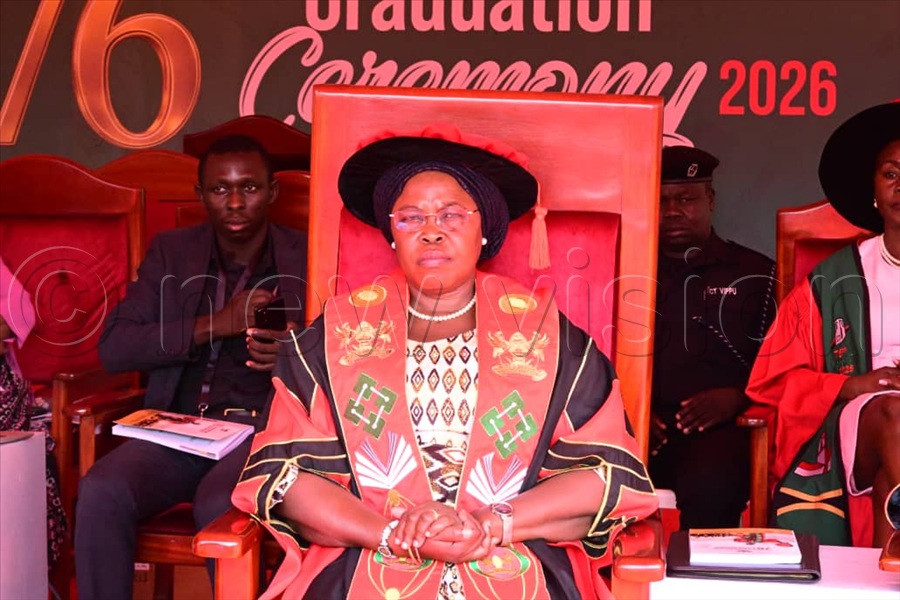 The graduation is being presided over by the state minister for primary education, Joyce Moruku Kaducu (Pictured), on behalf of the First Lady and Minister of Education, Mrs Janet Museveni. (All Photos by Mpalanyi Ssentongo and Juliet Kasirye)