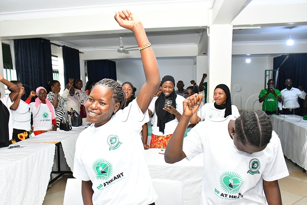 Part of the UYD leadership that attended the launch of the DP at Heart Initiative at Nile Luxe Hotel in Jinja City on February 21st, 2026. (Credit: Donald Kiirya)