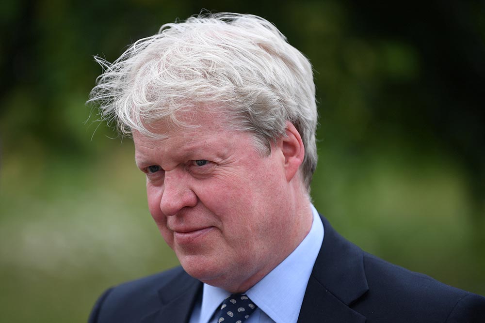 Charles Spencer, brother of Britain's late princess Diana, arrives at Kensington Palace for the unveiling of a new statue to his sister on what have been Princess Diana's 60th birthday in London on July 1, 2021.