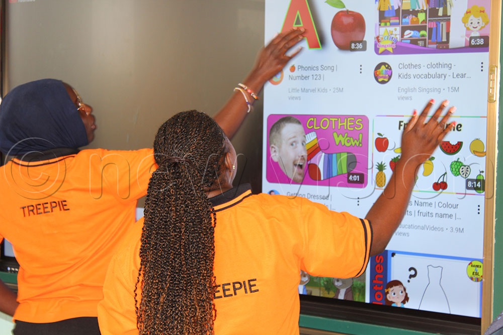 Beyond simplifying the teacher’s workload, smart boards enhance learners’ concentration and curiosity. (Credit: Bridget Ahurira)