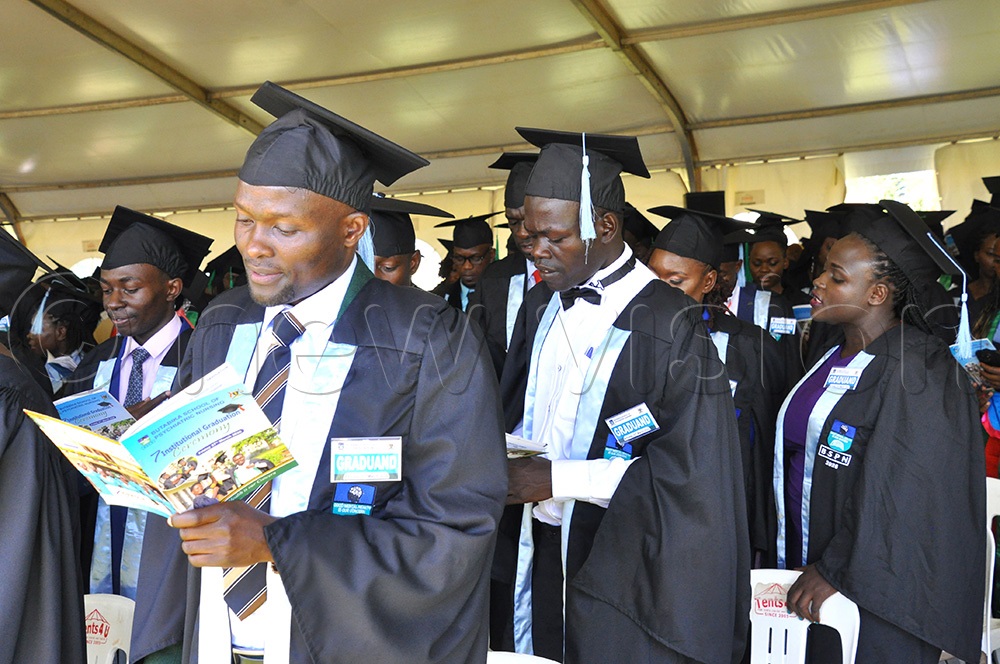 Graduates take an oath for service during the 7th graduation ceremony of Butabika Psychiatric Nursing School on March 27, 2026. (Photo by Nancy Nanyonga)