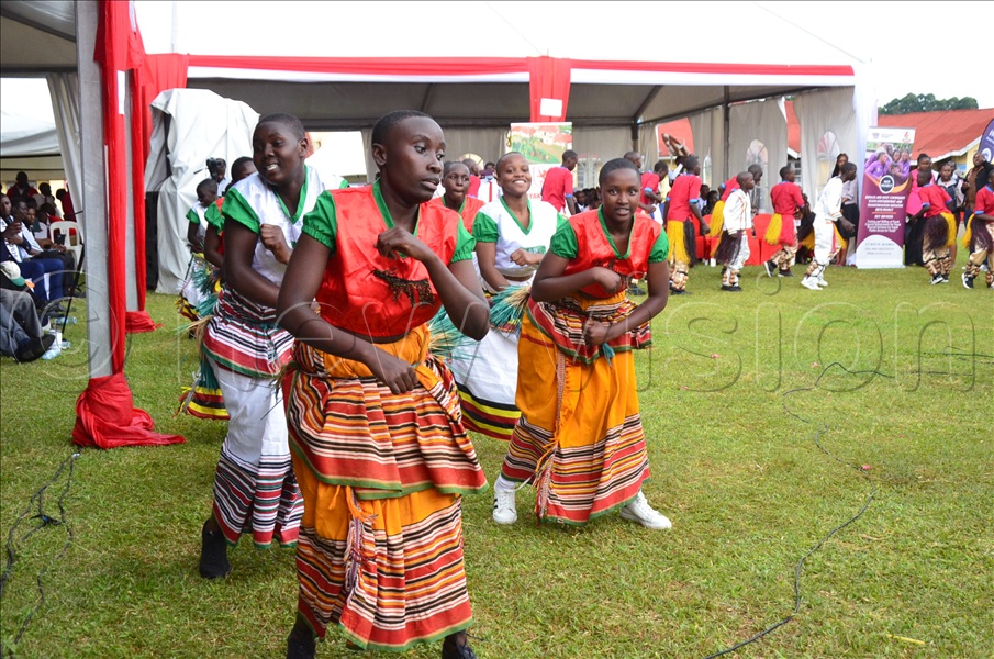 Students perform during the school&rsquo;s centenary celebrations.