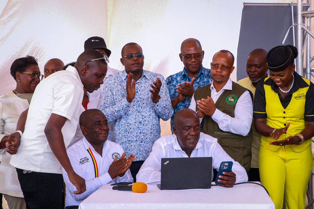 The stakeholders also commissioning the registration portal for the conference. (Courtesy photo)