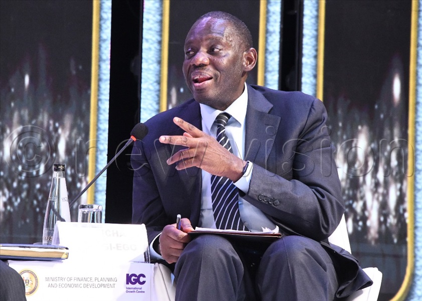 Central Bank Governor Michael Atingi-Ego remarks. (All Photos by Mpalanyi Ssentongo)
