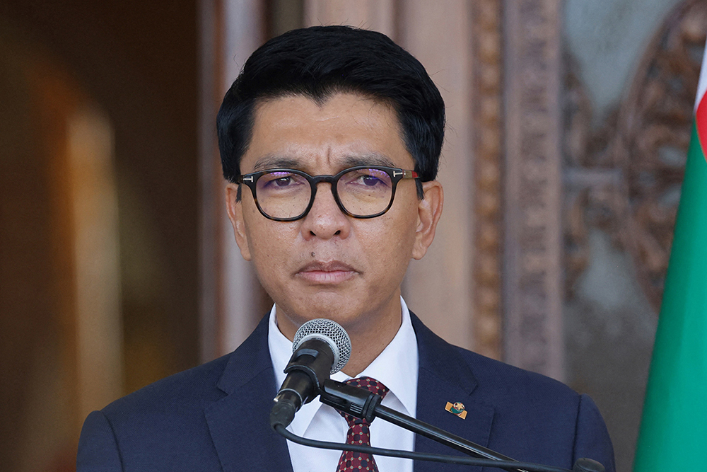 Madagascar's President Andry Rajoelina has not appeared in public since Wednesday, fuelling speculation he may have fled the Indian Ocean nation.