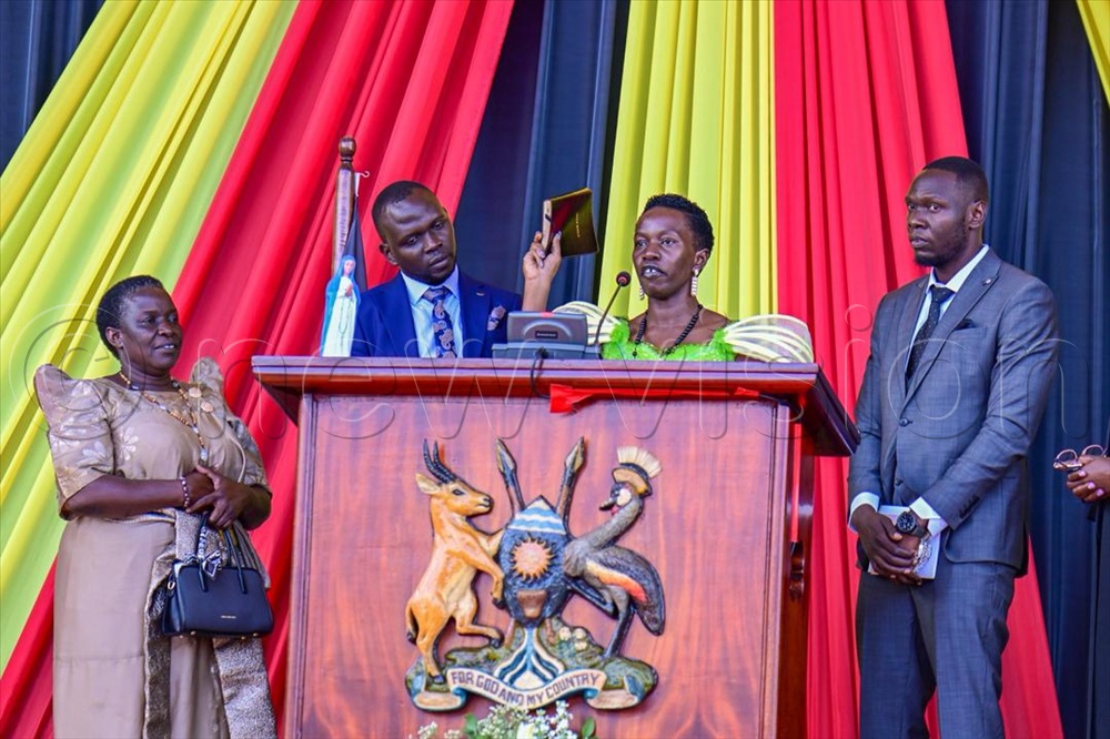 Etiru Margaret taking her oath