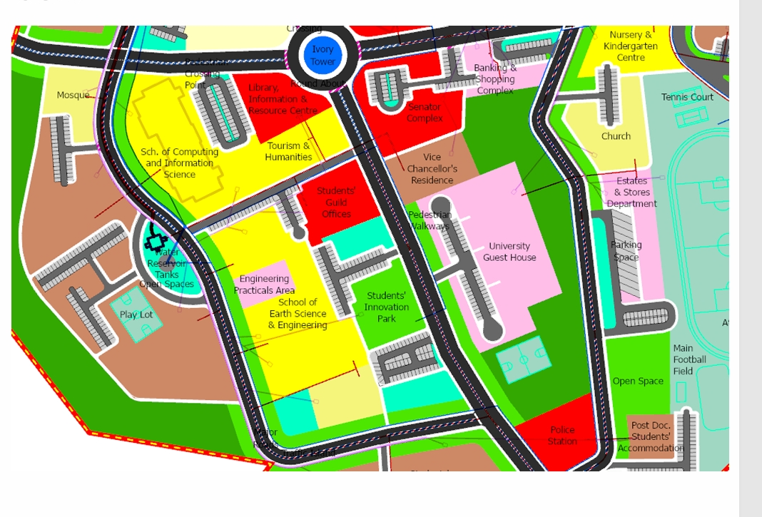 Proposed Master Plan of Bunyoro University.