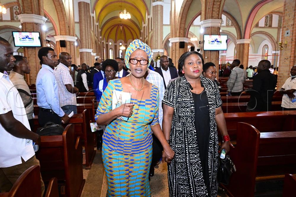 Winnie Byanyima, UNAIDS executive director, at Rubaga. (Credit: Eddie Ssejjoba)