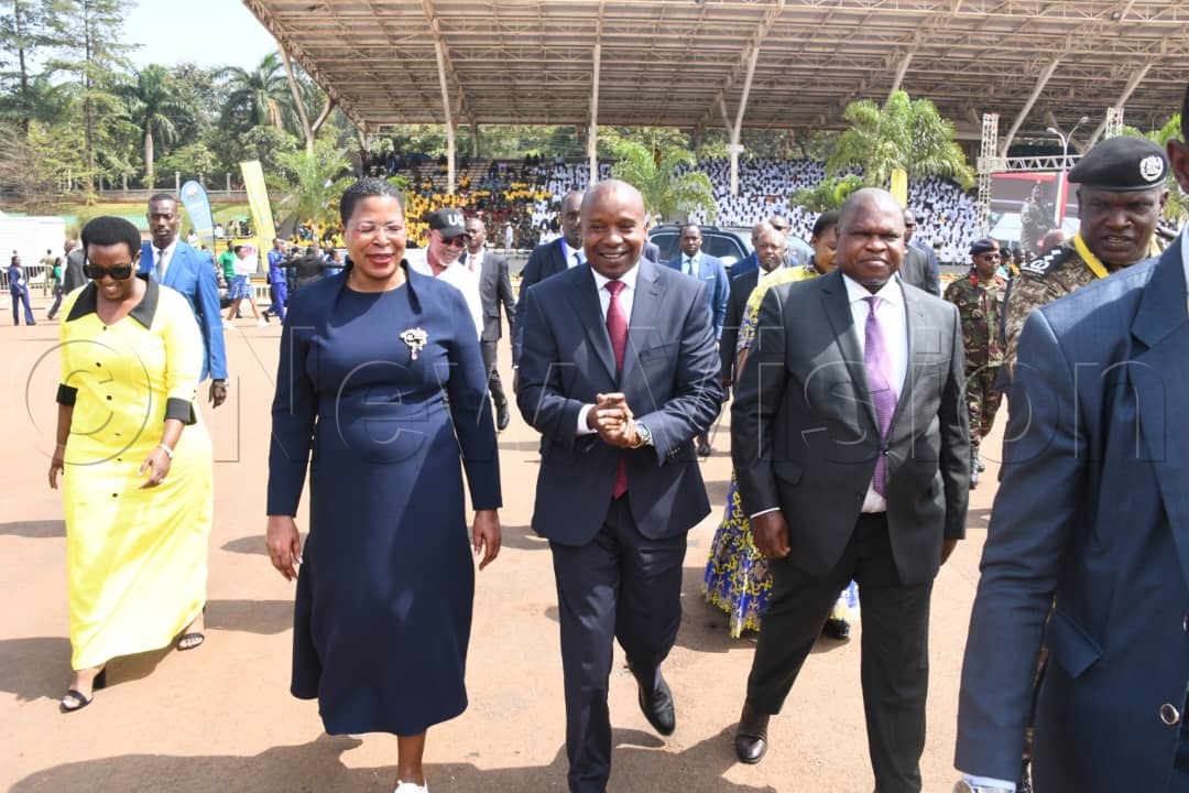 Speaker of Parliament, Anita Among with the Kenyan Vice President.