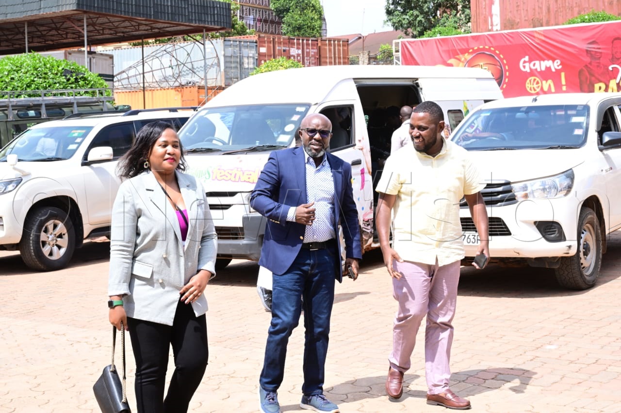 Vision Group CEO, Don Wanyama arrives with the Vision Group team at Miracle Centre Cathedral.