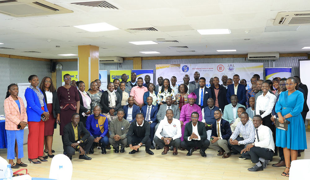 Engineers, including young professionals, pose for a group photo. (Courtesy)