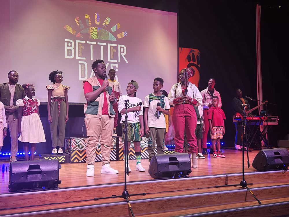 Watoto Children’s Choir performing in Australia. Since arriving in Australia, the choir has performed in churches, schools, and community centres, captivating audiences of all ages. (Courtesy photo)