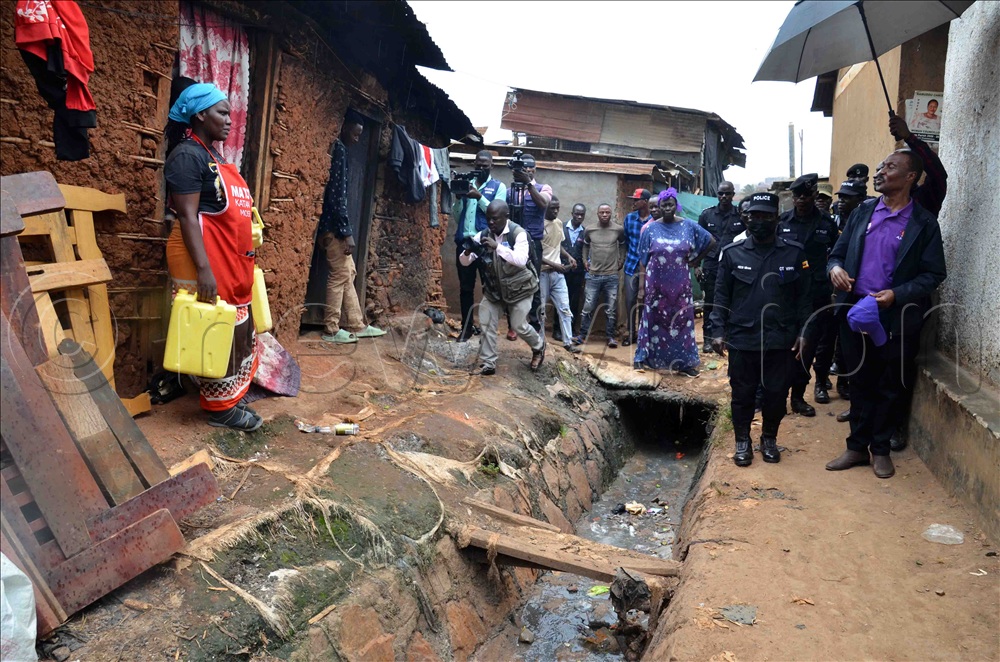Gen. Muntu touring Kisenyi slums during his day one presidential campaign on September, 30.2025.
