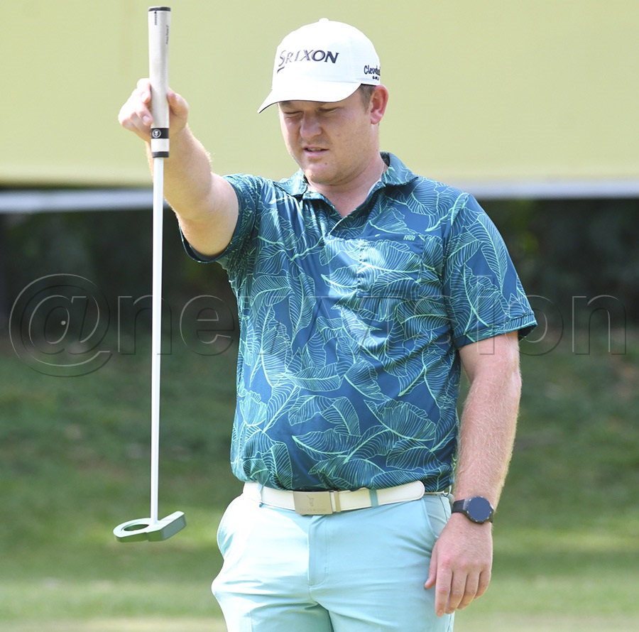 South African Pickering Slade trails the leader by four strokes. Phhoto by Michael Nsubuga
