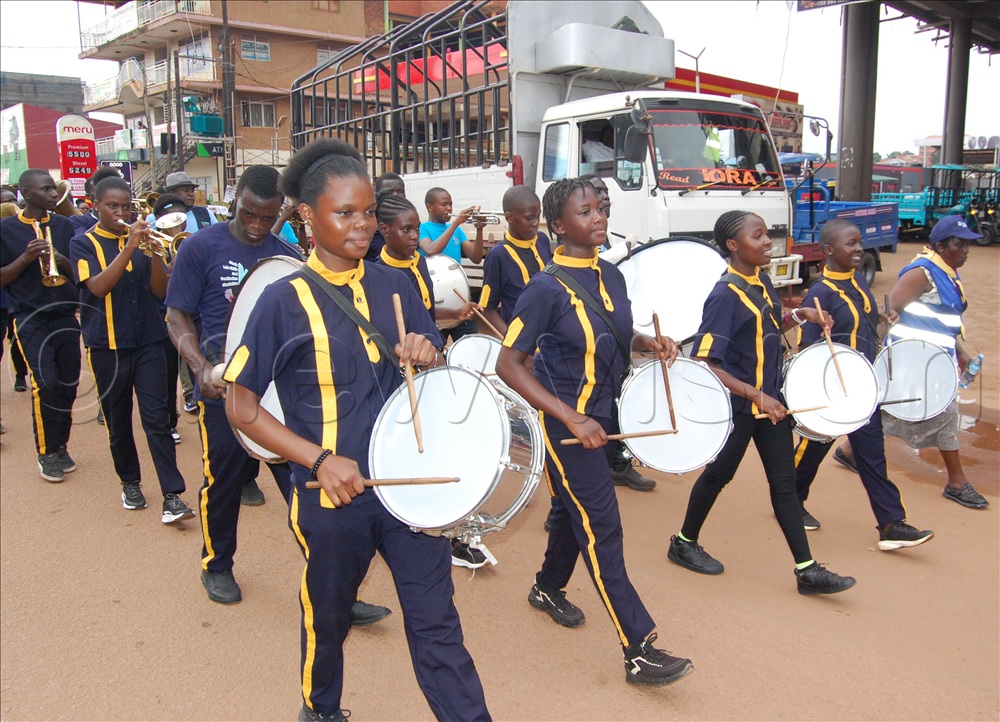 M-Lisada Brass Band leading the Marian Procession on May 2. 