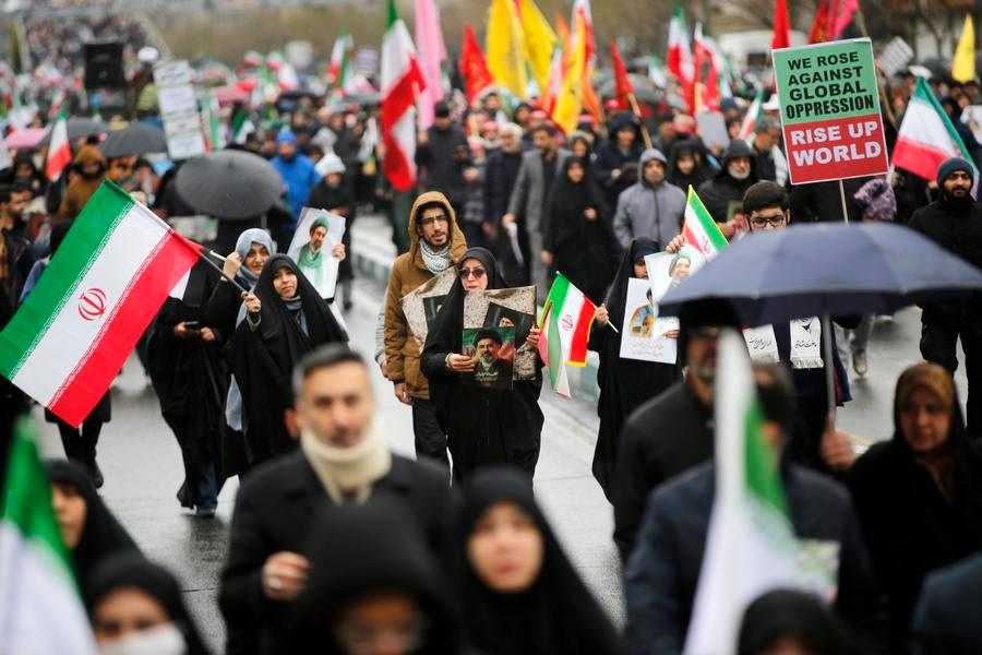 People attend a mass rally to mark International Quds Day in Tehran, capital of Iran, March 13, 2026. (Xinhua)