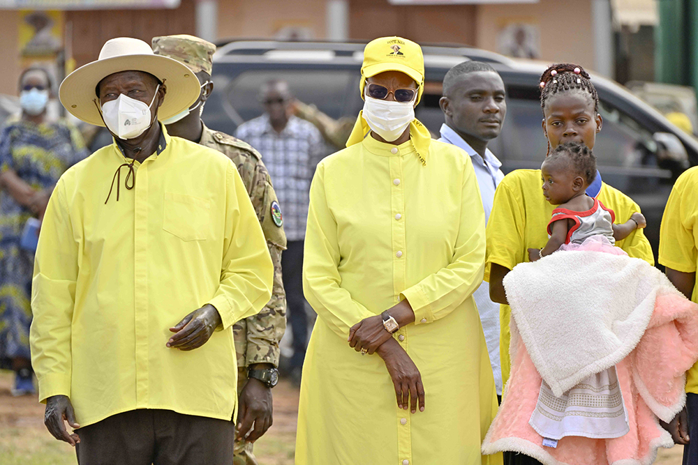 President Museveni and the First Lady and minister of education and sports, Janet Museveni.