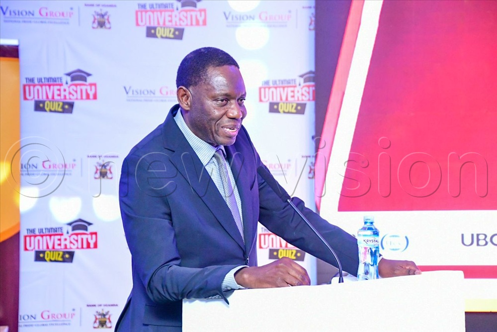 The Governor Bank of Uganda, Dr Michael Atingi-Ego, making his remarks.