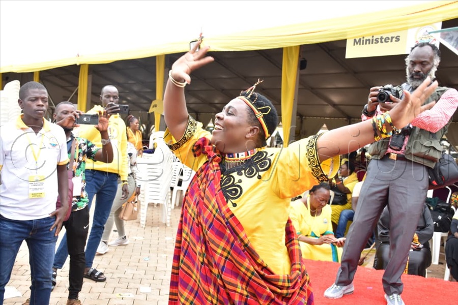 Kobusingye told journalists that she comes from humble origins and promised to fight for women’s development. (Credit: Simon Peter Tumwine)