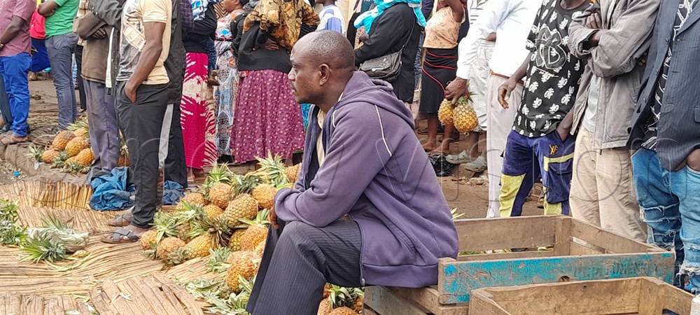 Traders look on during the operations on Tuesday morning.