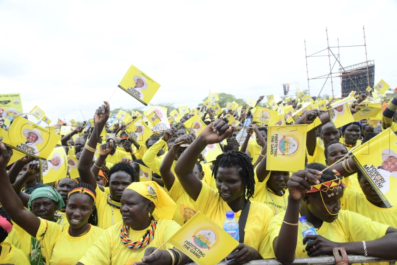 Napak NRM supporters cheerful.