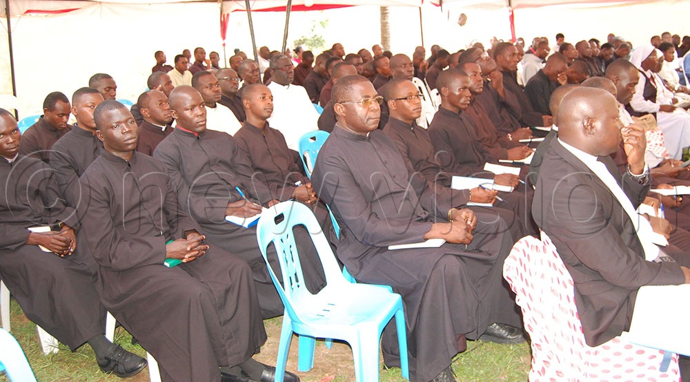 Ggaba St. Mbaaga's Major Seminarians attending the public lecture on February 5, 2026. (Credit: Mathias Mazinga)