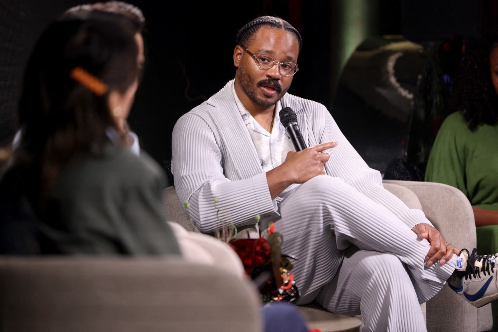 Ryan Coogler speaks onstage during the TikTok Sinners Symposium at Gravitas on March 14, 2026 in Beverly Hills, California.   