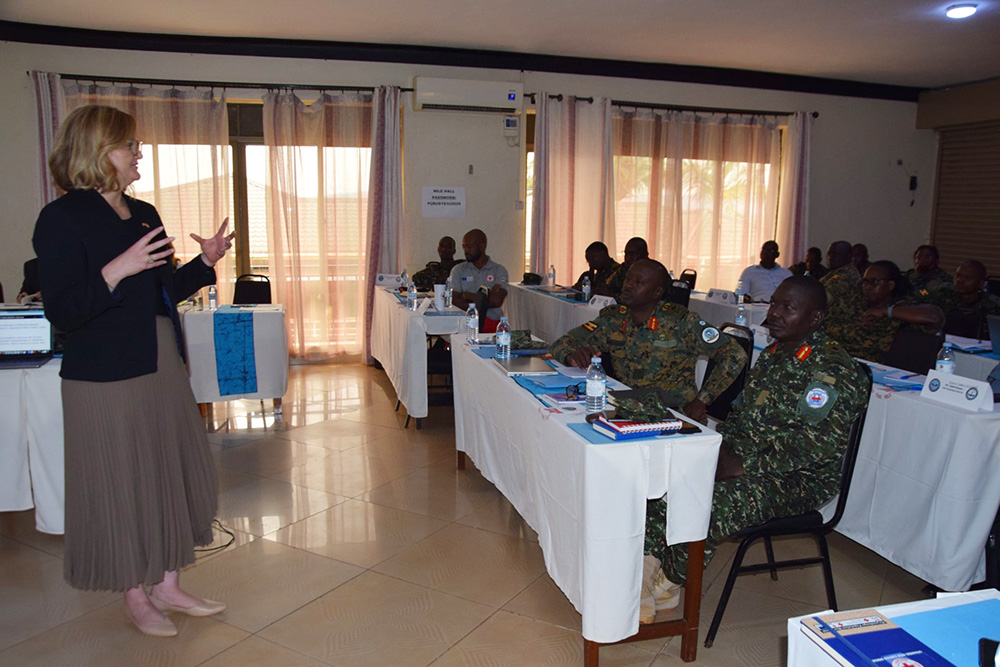 Ms Ashley Woodson, Course Director at ISG, explained that the programme offers a comprehensive overview of the concepts, systems, and practices essential for coordinating disaster response across military, civilian, humanitarian, and medical actors.