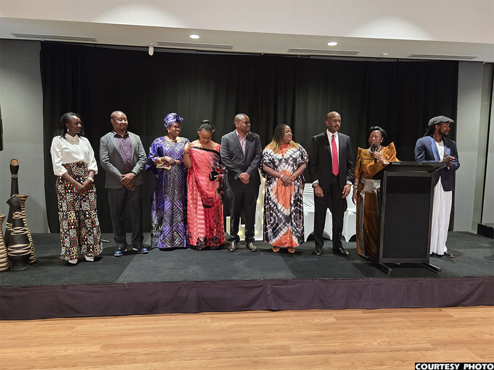 Uganda High Commission team, led by Amb. Dorothy Samalie Hyuha, responded to questions during the event