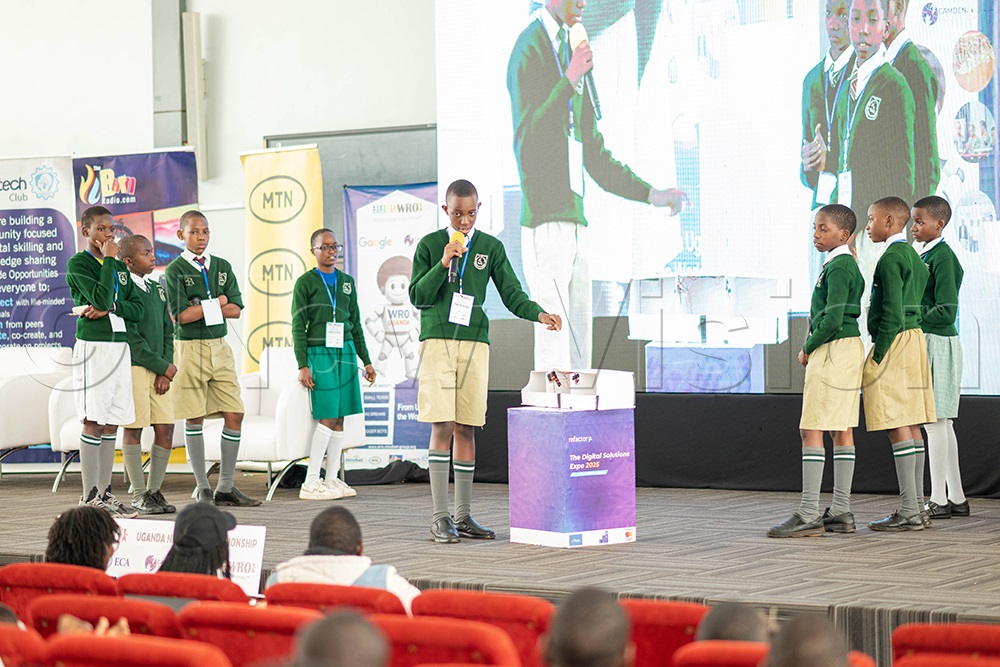 Students from different schools showcasing their innovation skills at the recently concluded 2025 World Robot Olympiad (WRO) Uganda National Championship at Nakawa ICT Hub. (Photos By Aloysious Kasoma)