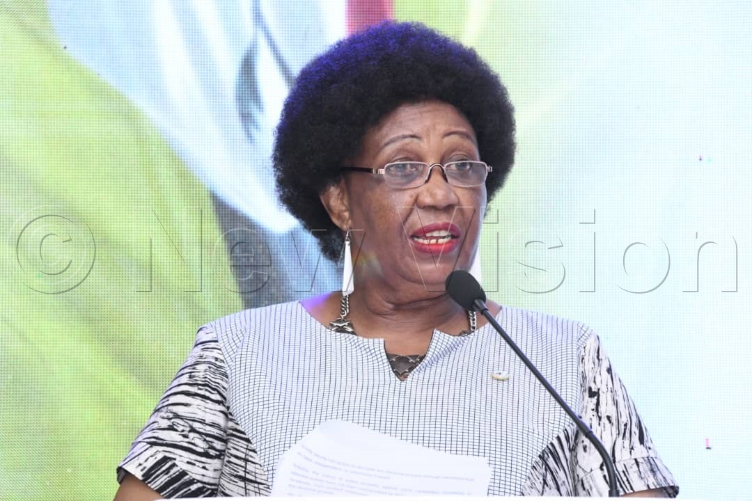 Mariam Wangadya, Chairperson, Uganda Human Rights Commission Chairperson making her opening remarks. (Credit: Mpalanyi Ssentongo)