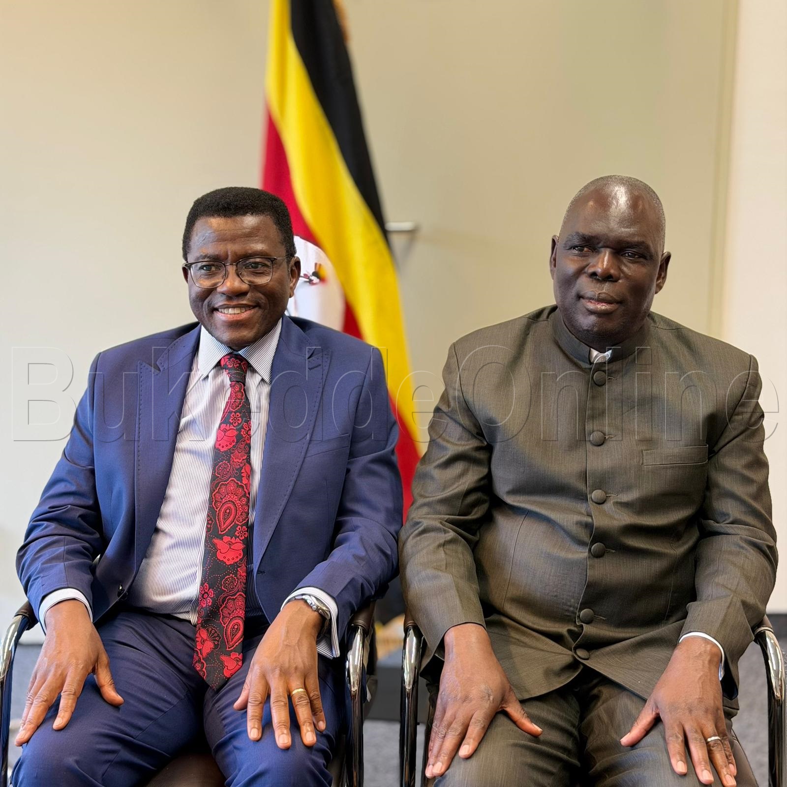 Katikkiro ng'ali ne Ambasada wa Uganda e German