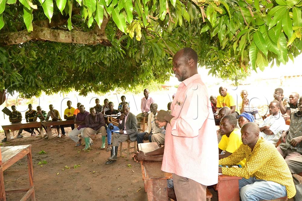 The school head teacher, Okello Oscar Geoffrey, said classrooms, desks, teaching textbooks and the solar lighting system, among others, were destroyed. (Credit: Jasper Egwel)