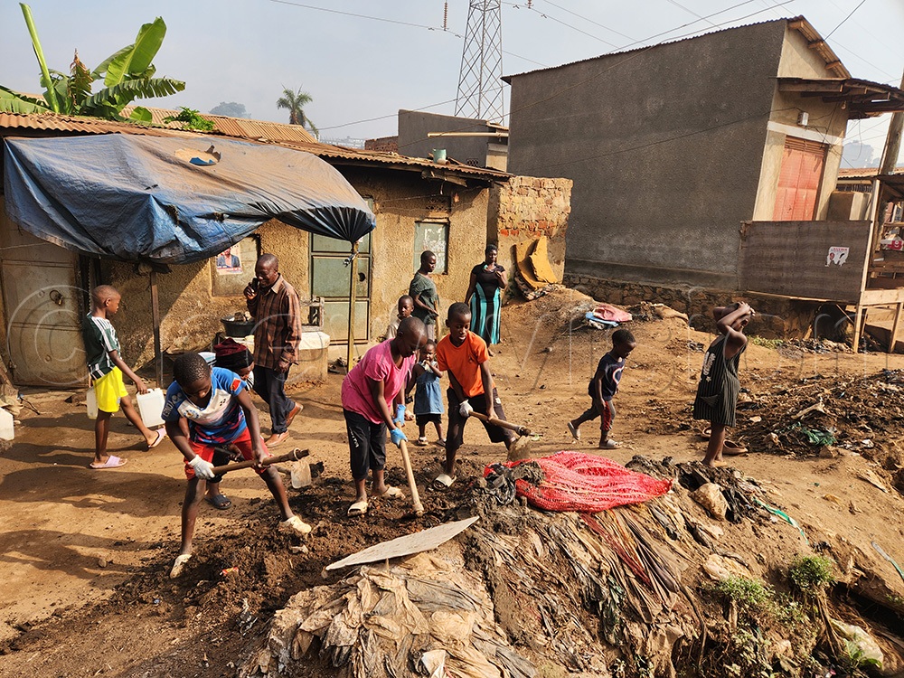 In some areas, mobilisation was led by local leaders and Village Health Team members who moved door to door urging residents to join the activity. (All Photos by Lawrence Mulondo)