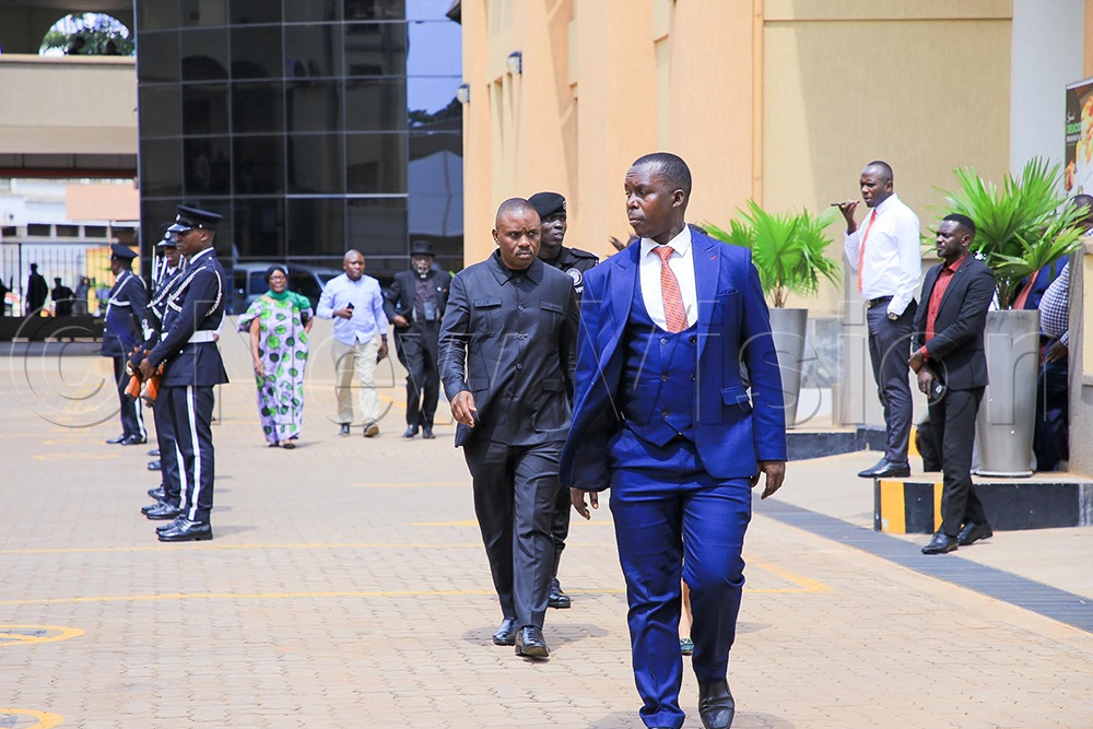 Kampala Lord Mayor Erias Lukwago arriving for the event.