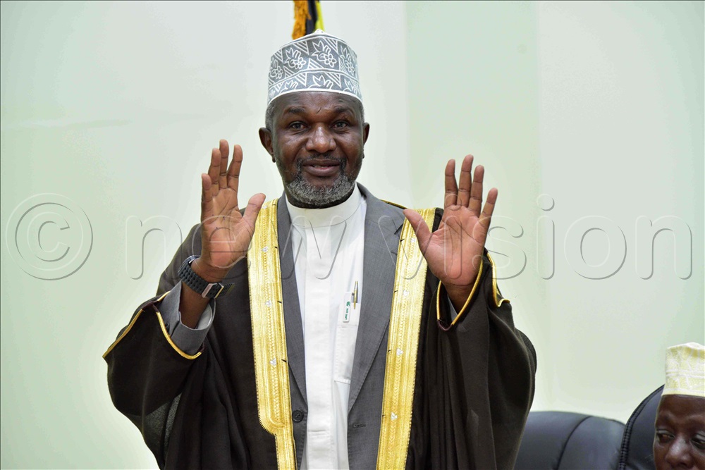 Sheikh Muhammad Ali Waiswa, the first deputy mufti of Uganda who was sworn for another term of five years at Gaddafi mosque, Old-kampala. This was on Thursday, March 13, 2025. 